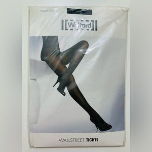 Wolford Mocca/White Striped Tights